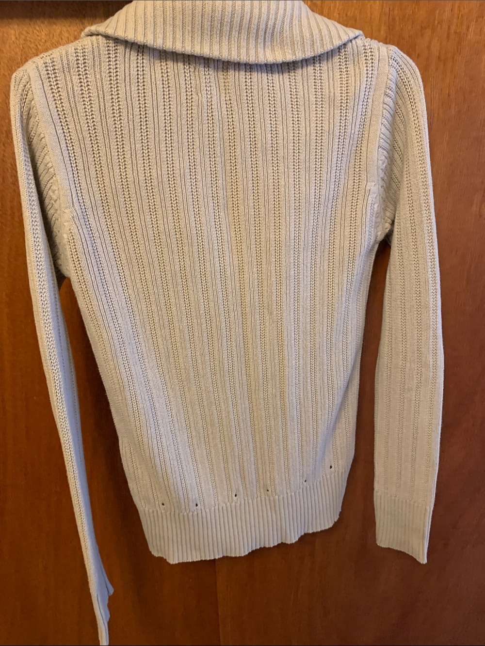 H&M Beige Ribbed Button-Front Cardigan - Picture 3 of 3